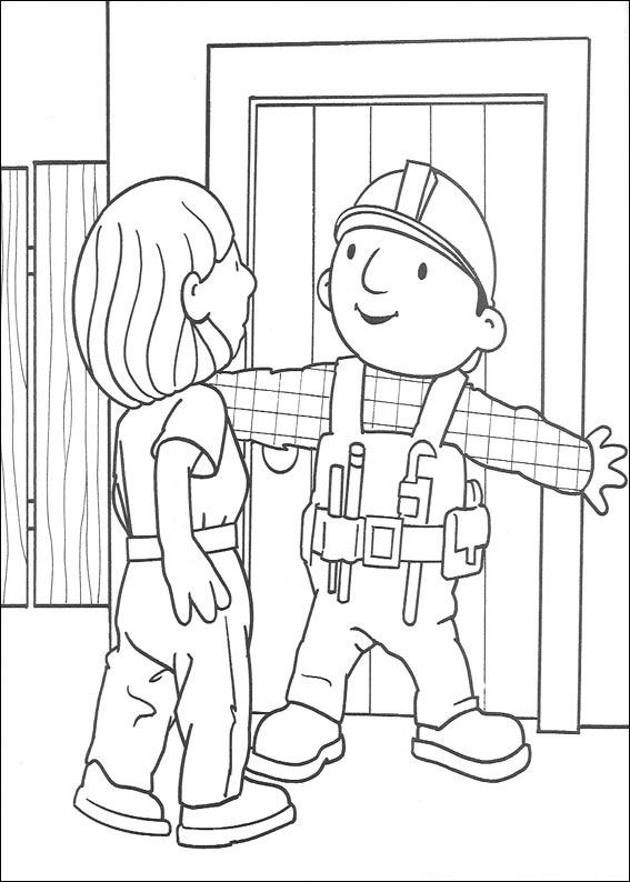 Plansa de colorat cu Bob Constructorul 27 20